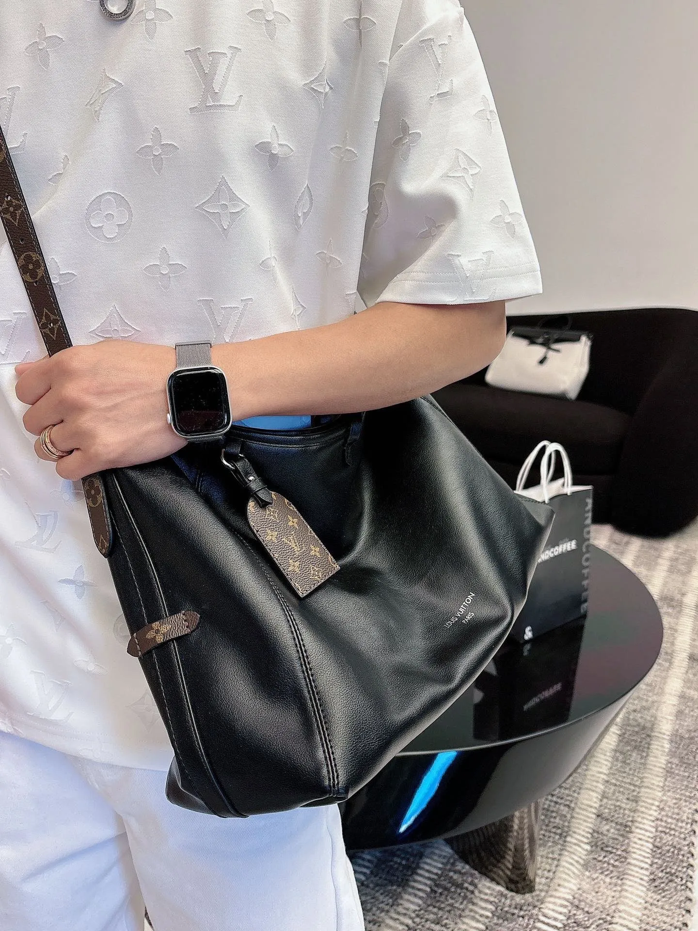 Louis Vuitton/Louis Vuitton 26ss full width presbyopia burnt short sleeves